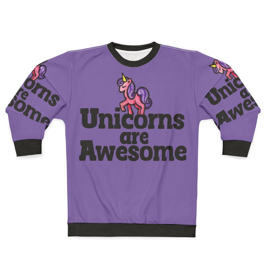 Unicorns Are Awesome Pink Sweatshirt