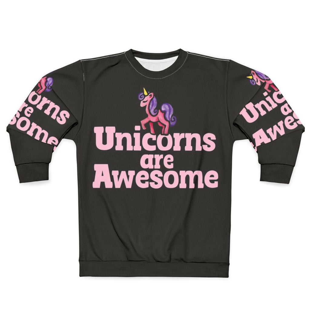 Adorable pink unicorn sweatshirt for unicorn lovers