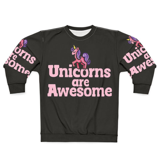 Adorable pink unicorn sweatshirt for unicorn lovers