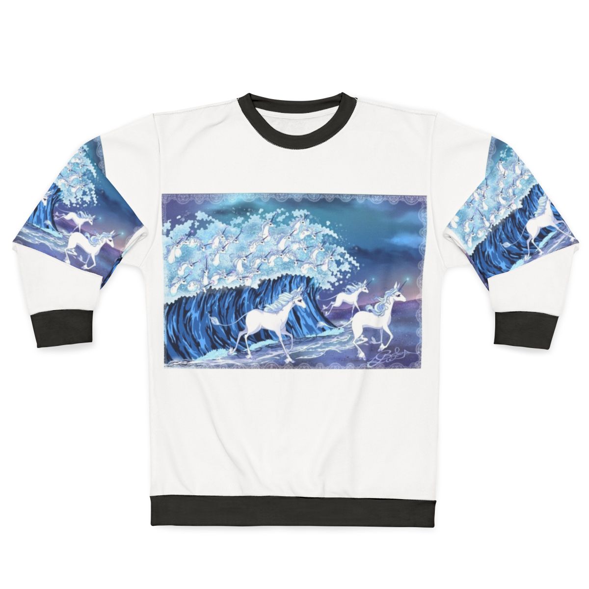 Unicorns in the Sea Fantasy Sweatshirt