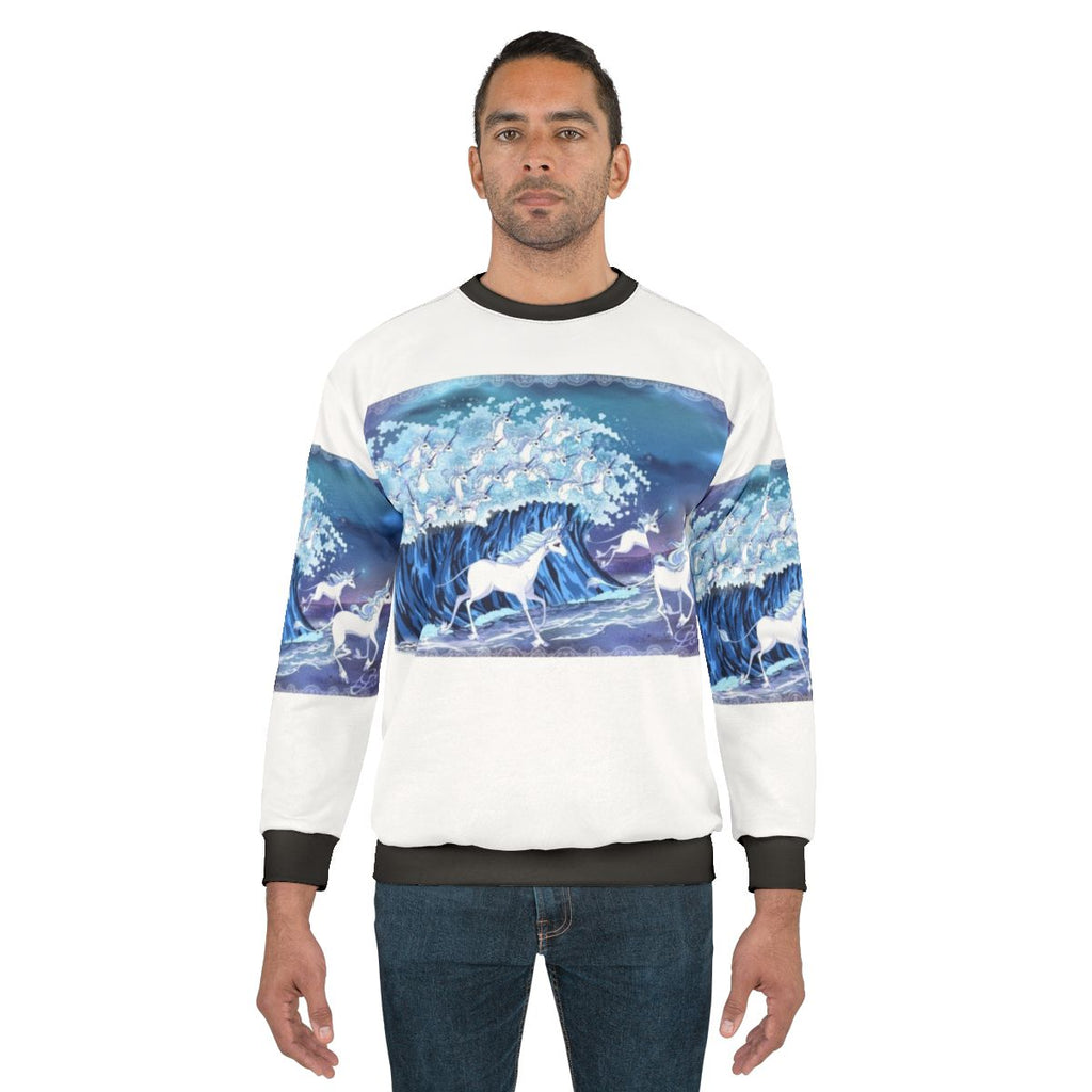 Unicorns in the Sea Fantasy Sweatshirt