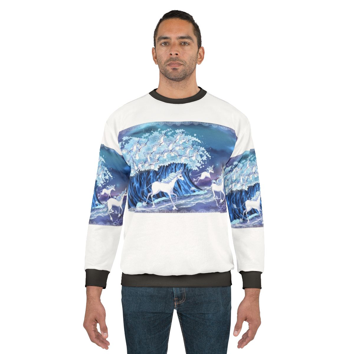 Unicorns in the Sea Fantasy Sweatshirt