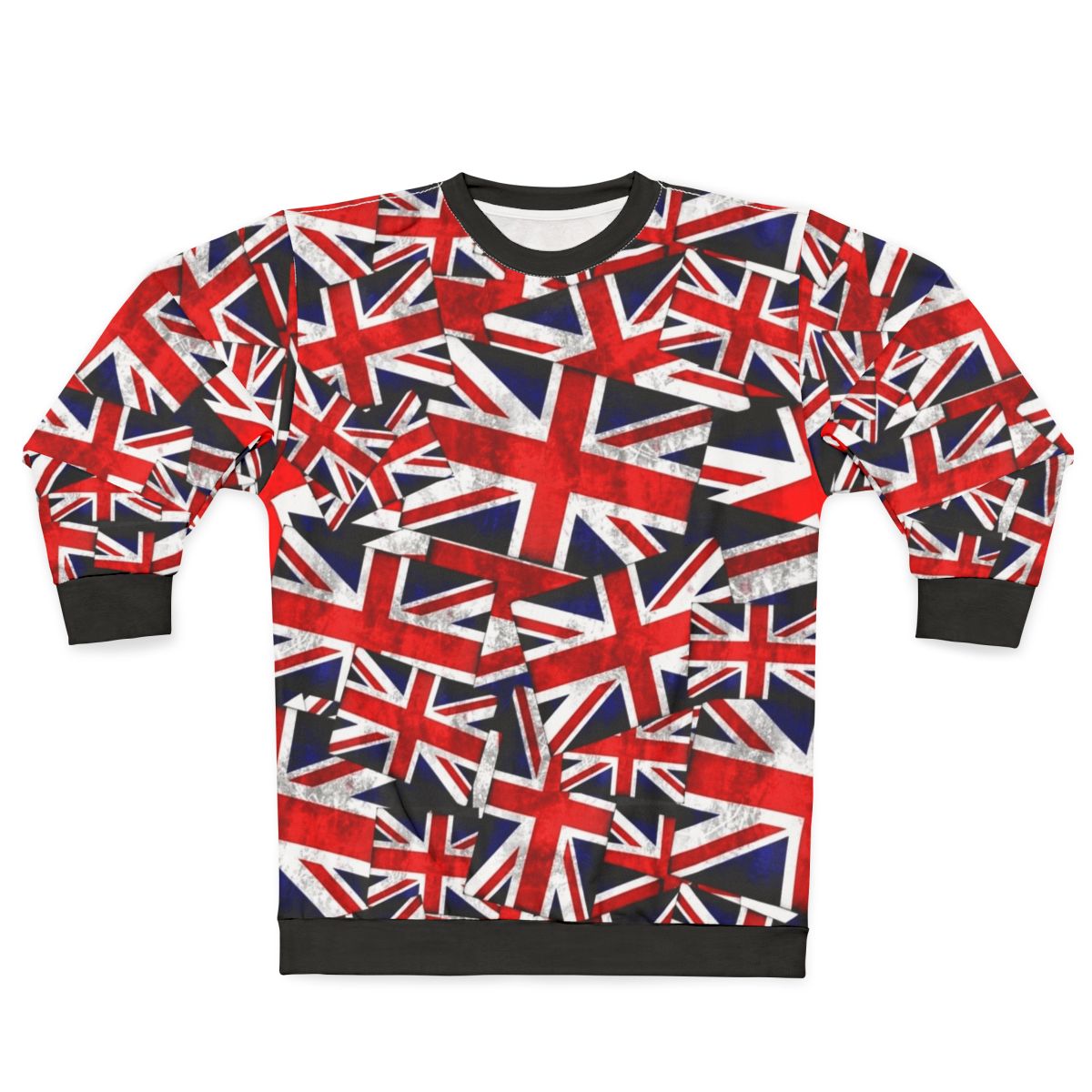 Patriotic Union Jack British England UK Flag Sweatshirt