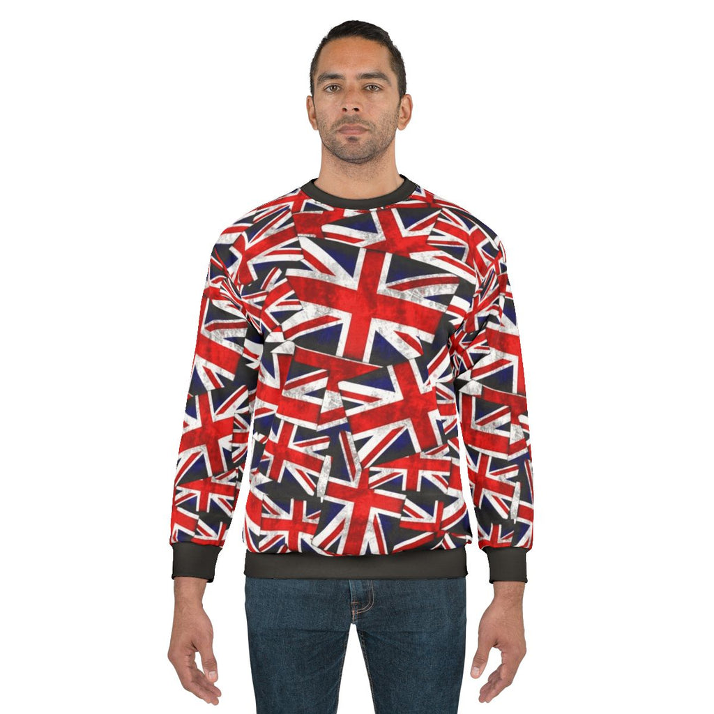 Patriotic Union Jack British England UK Flag Sweatshirt