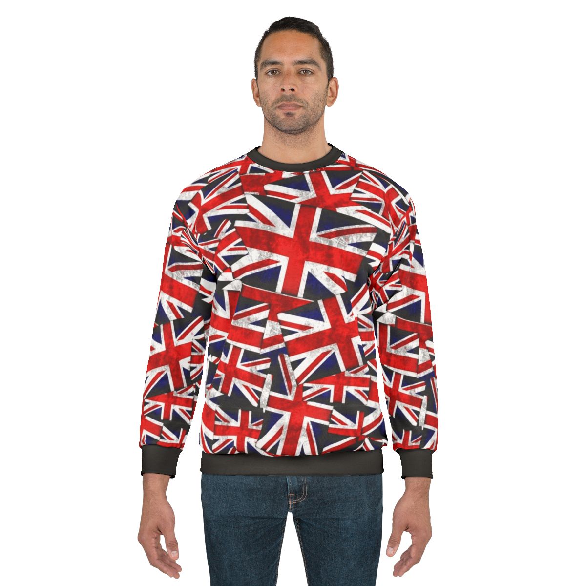 Patriotic Union Jack British England UK Flag Sweatshirt