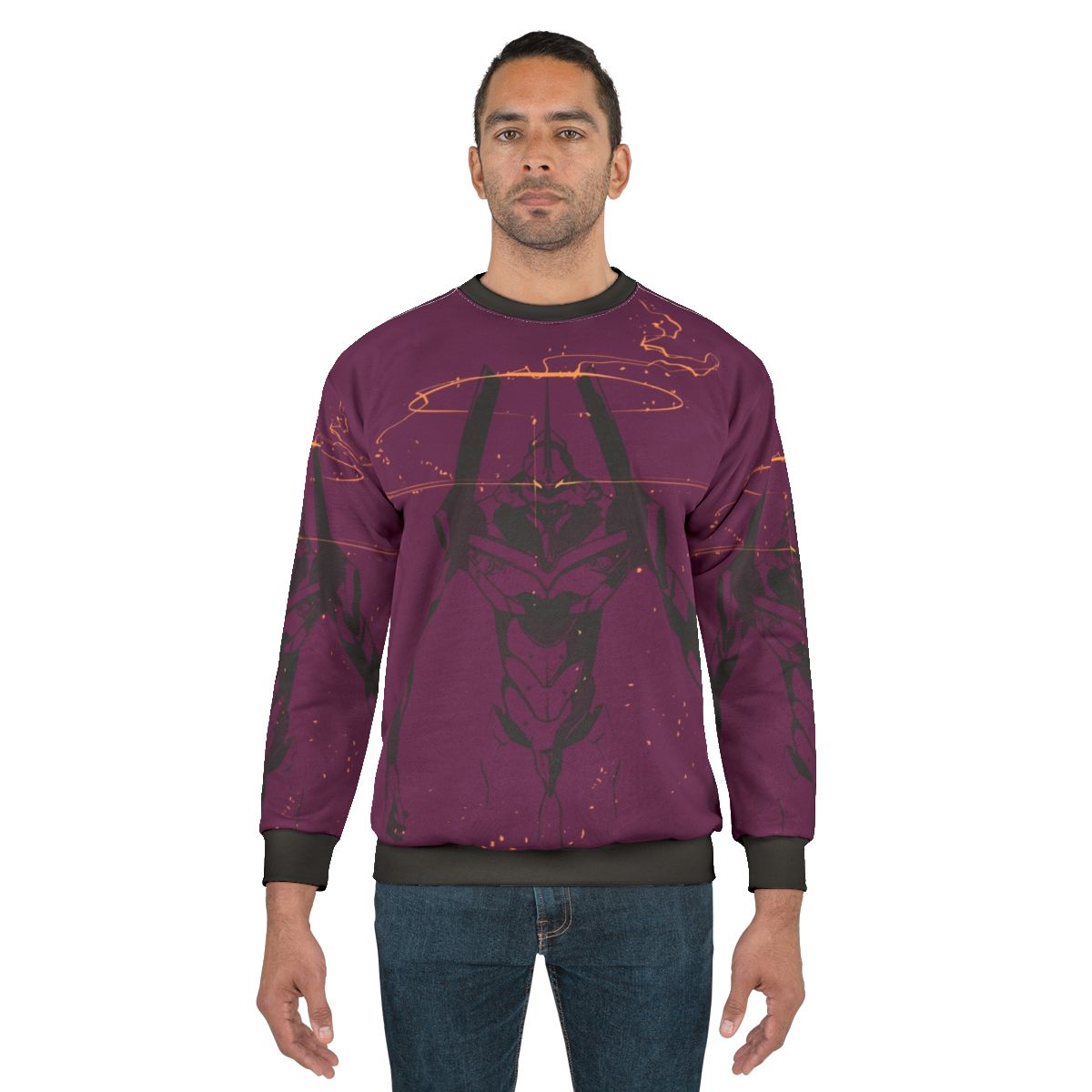 Evangelion Unit 01 Sweatshirt featuring the iconic mech design from Neon Genesis Evangelion