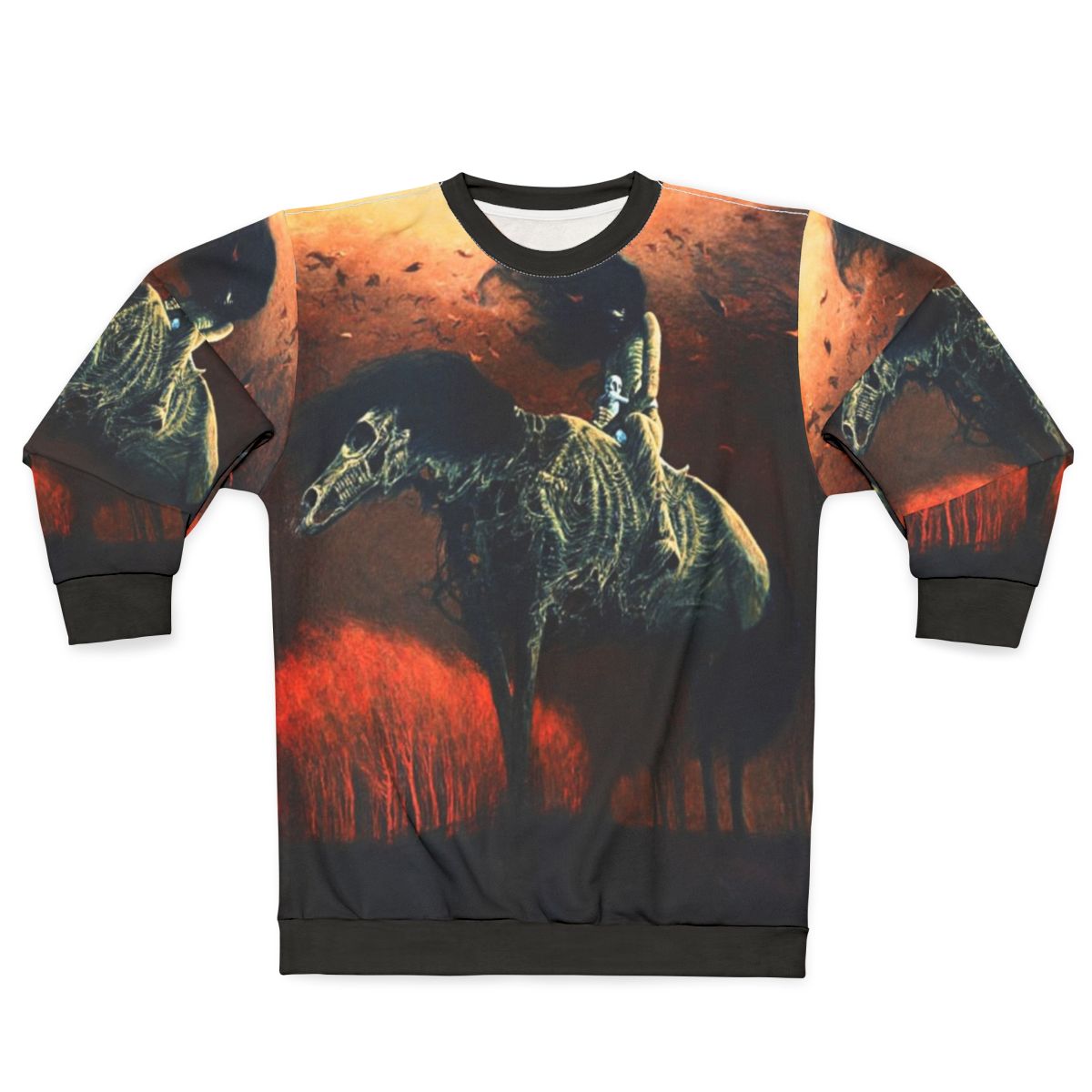 Untitled Horse Rider Surrealist Sweatshirt by Zdzislaw Beksinski
