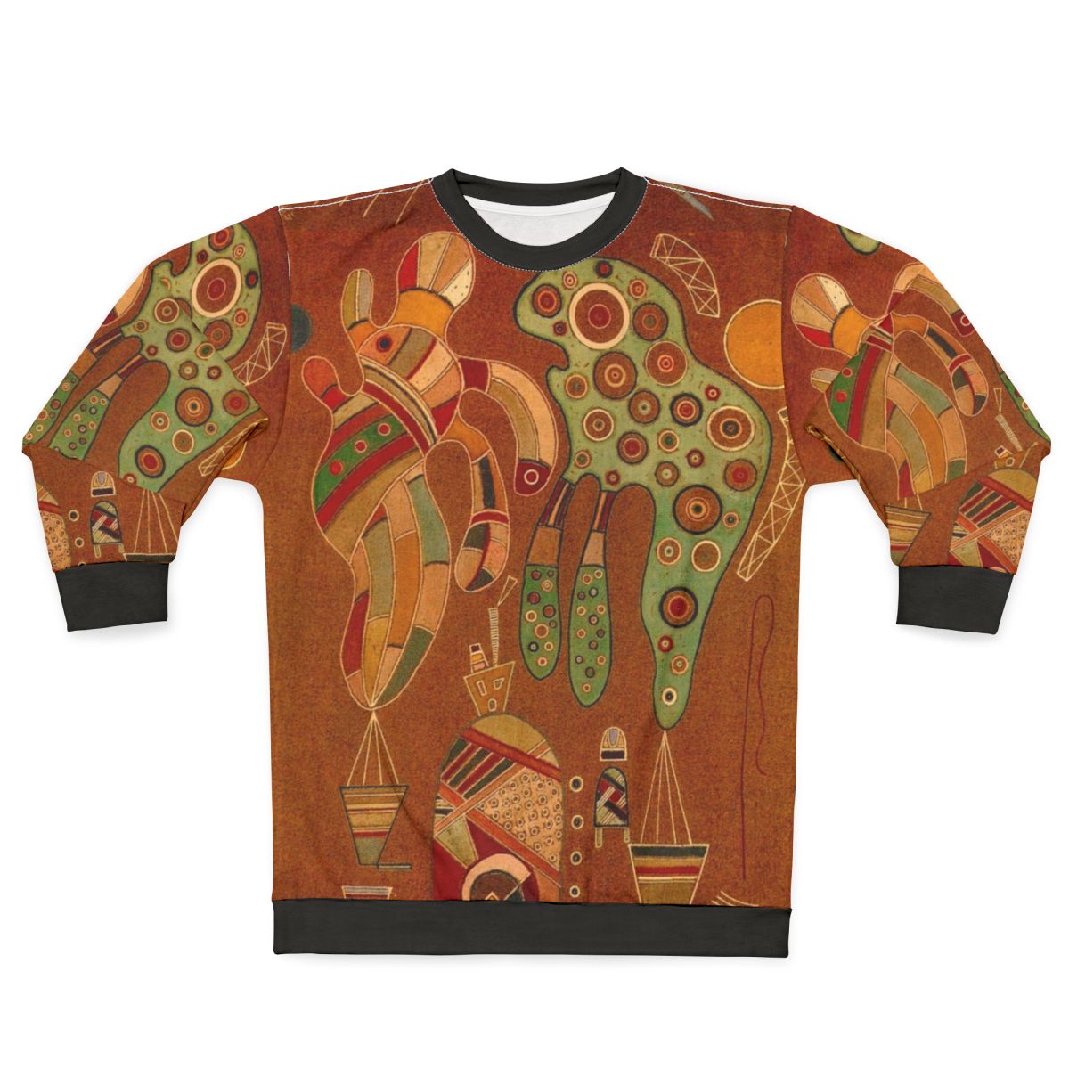 Wassily Kandinsky inspired abstract art sweatshirt