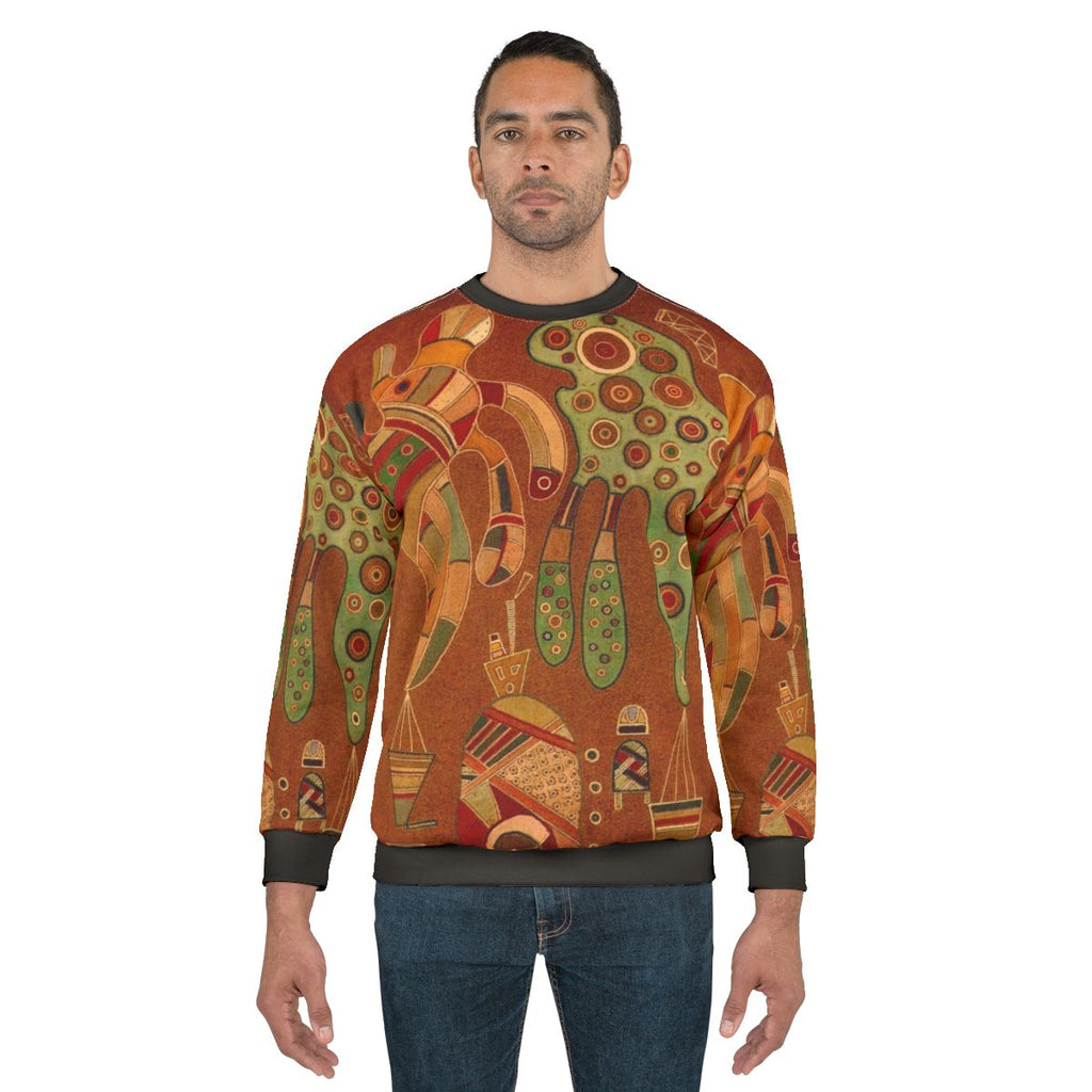 Wassily Kandinsky inspired abstract art sweatshirt