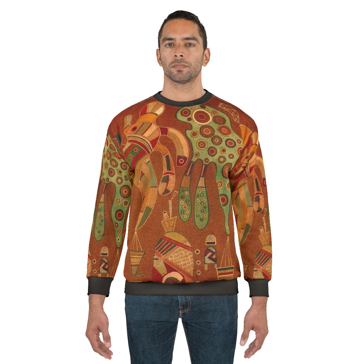 Wassily Kandinsky inspired abstract art sweatshirt