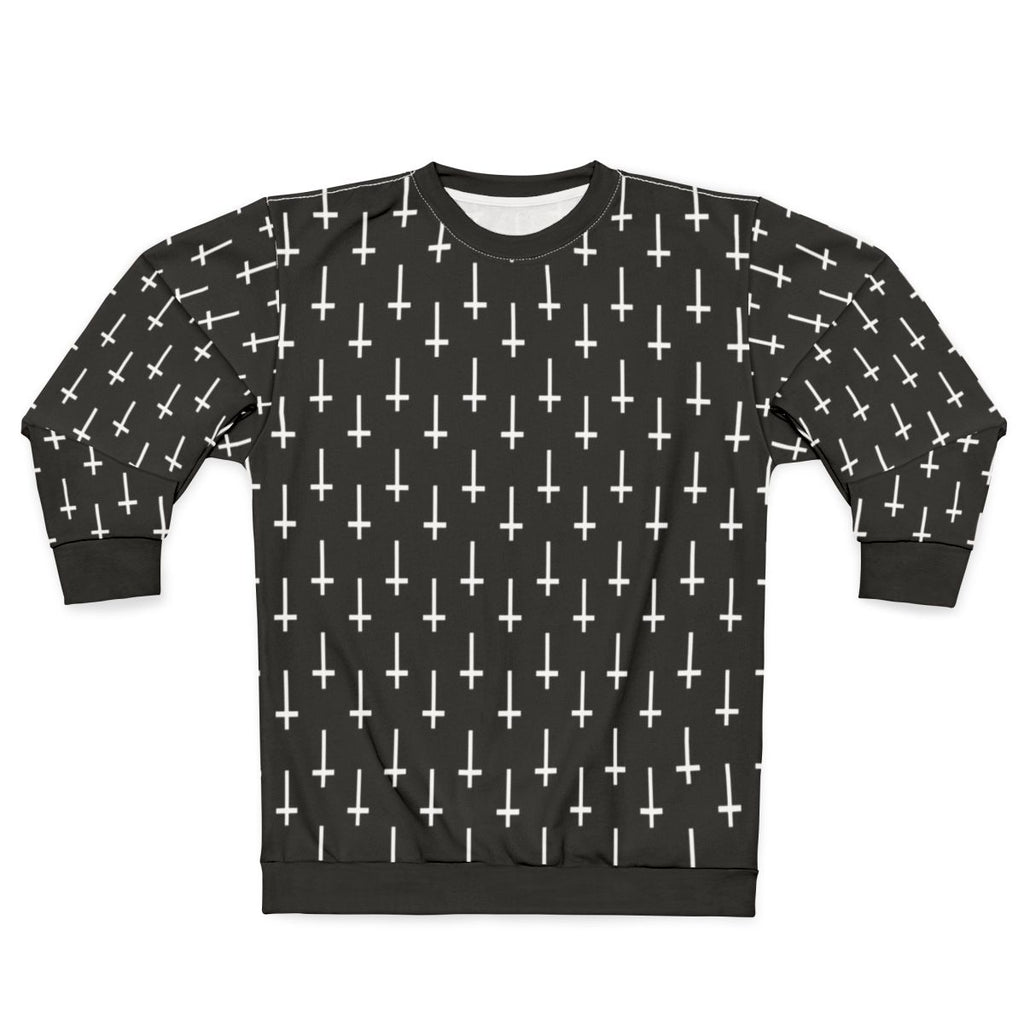 Upside Down Cross Gothic Sweatshirt