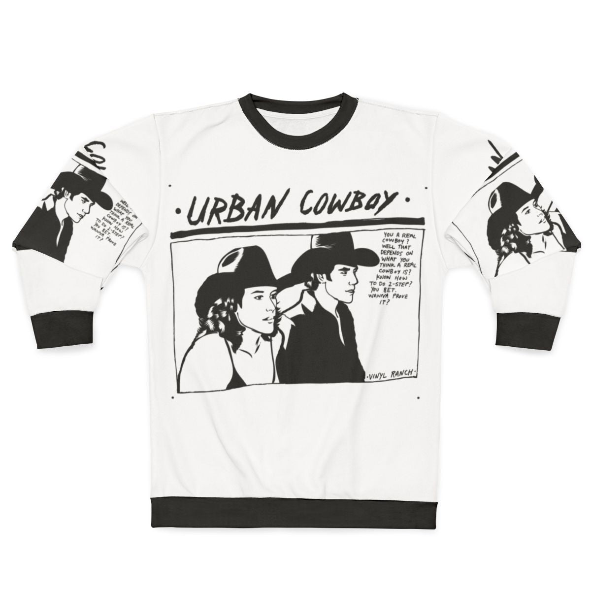 Urban Cowboy Sweatshirt with western design