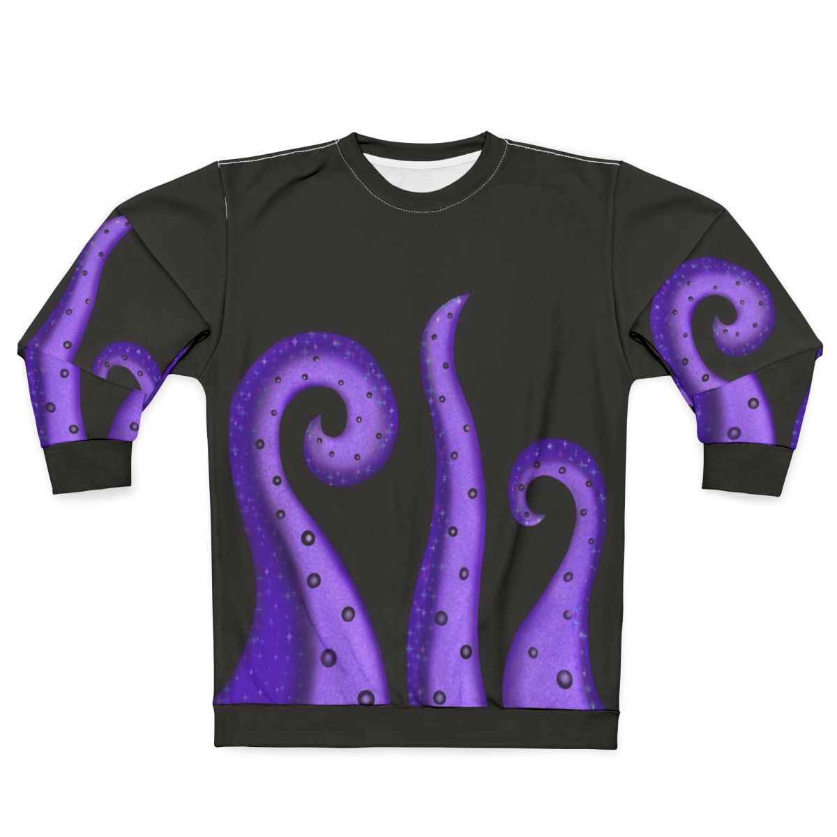 Galaxy sea witch Ursula sweatshirt with tentacles and stars