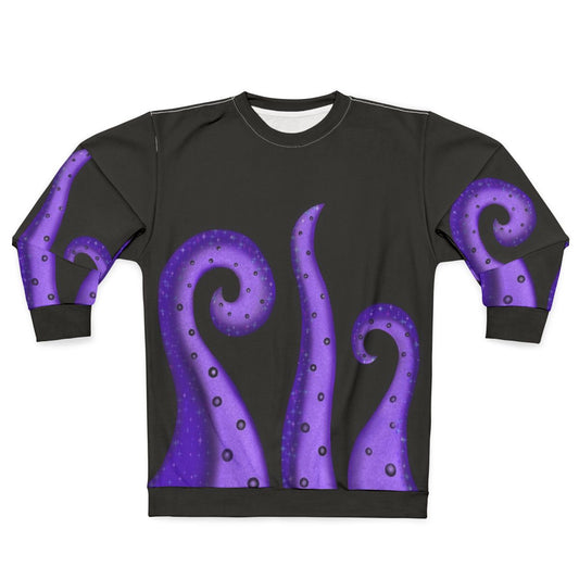 Galaxy sea witch Ursula sweatshirt with tentacles and stars