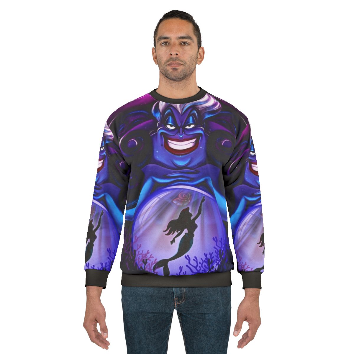 Ursula the Sea Witch from The Little Mermaid on a sweatshirt