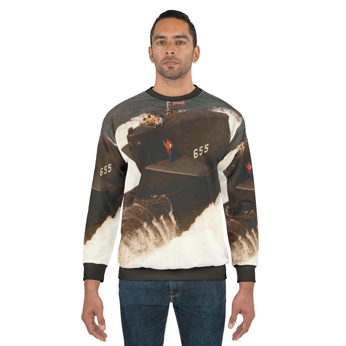 Navy USS Henry L. Stimson SSBN 655 Sweatshirt