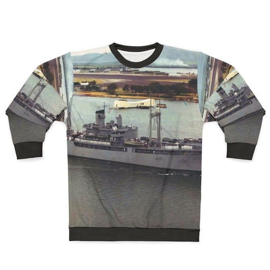 Vintage USS Isle Royale AD 29 Navy Destroyer Tender Sweatshirt