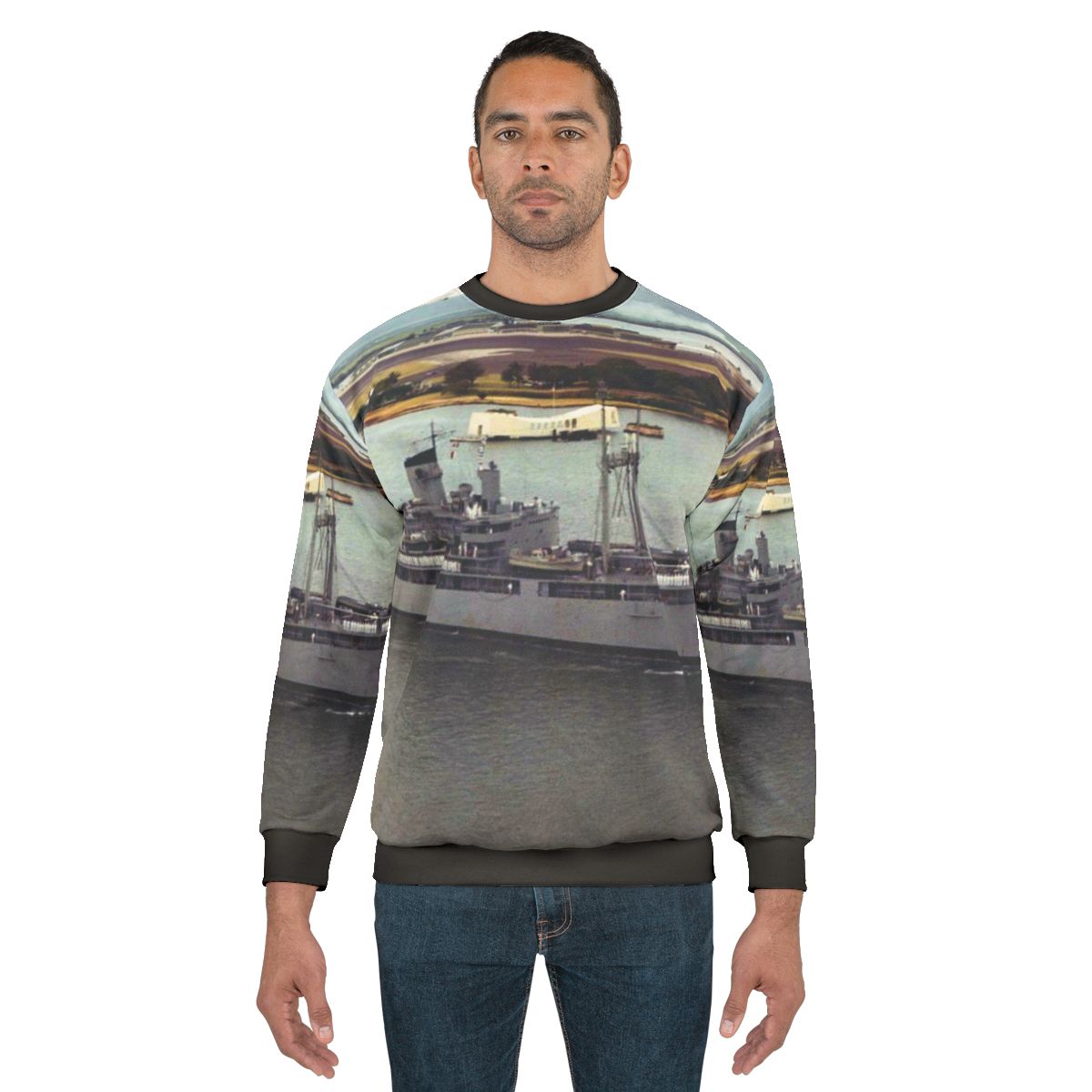Vintage USS Isle Royale AD 29 Navy Destroyer Tender Sweatshirt