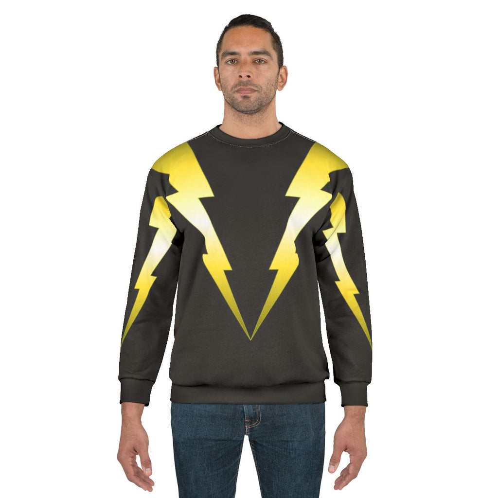Lightning bolt sweatshirt with electric design