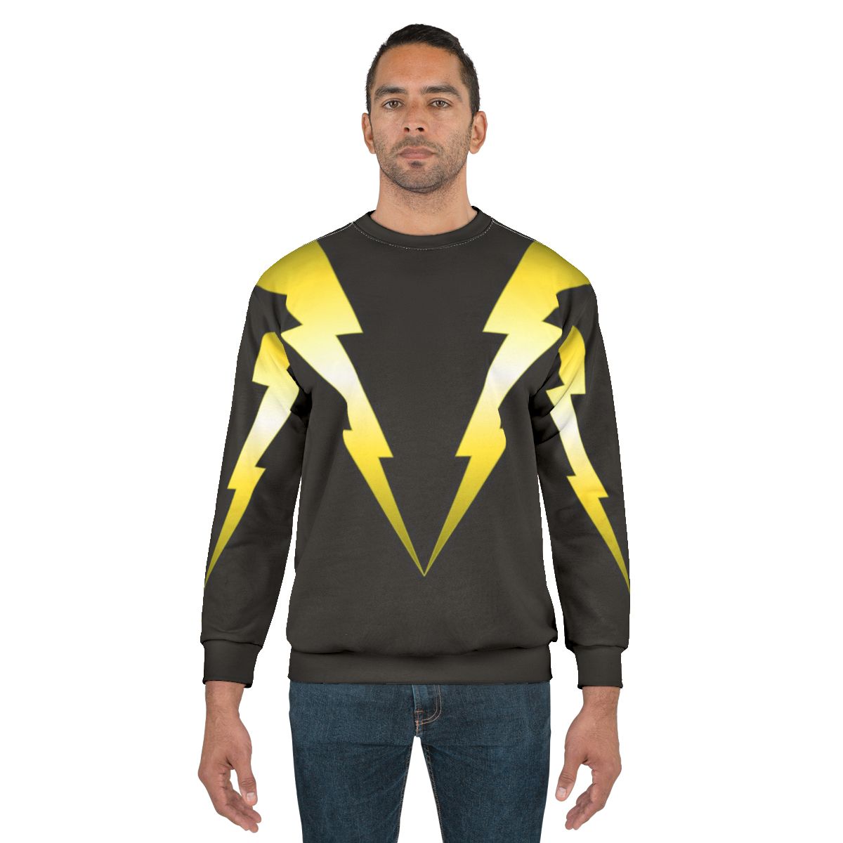 Lightning bolt sweatshirt with electric design