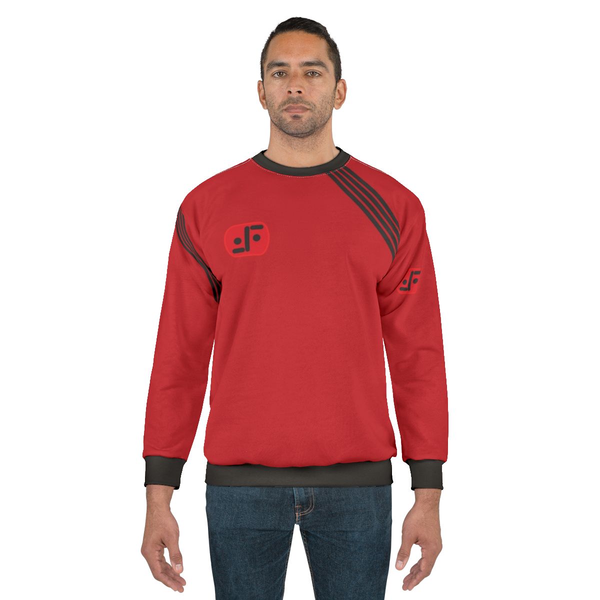 V The Visitors Uniform 4 Stripes Sweatshirt - Retro 80s Sci-Fi Alien TV Series Fanart