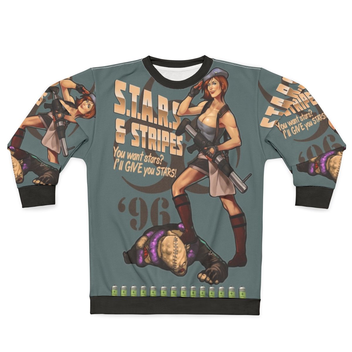 Vintage "Jill Valentine" Resident Evil Bombshell Sweatshirt