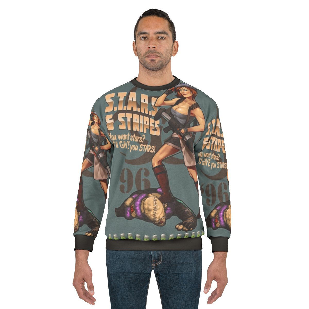 Vintage "Jill Valentine" Resident Evil Bombshell Sweatshirt