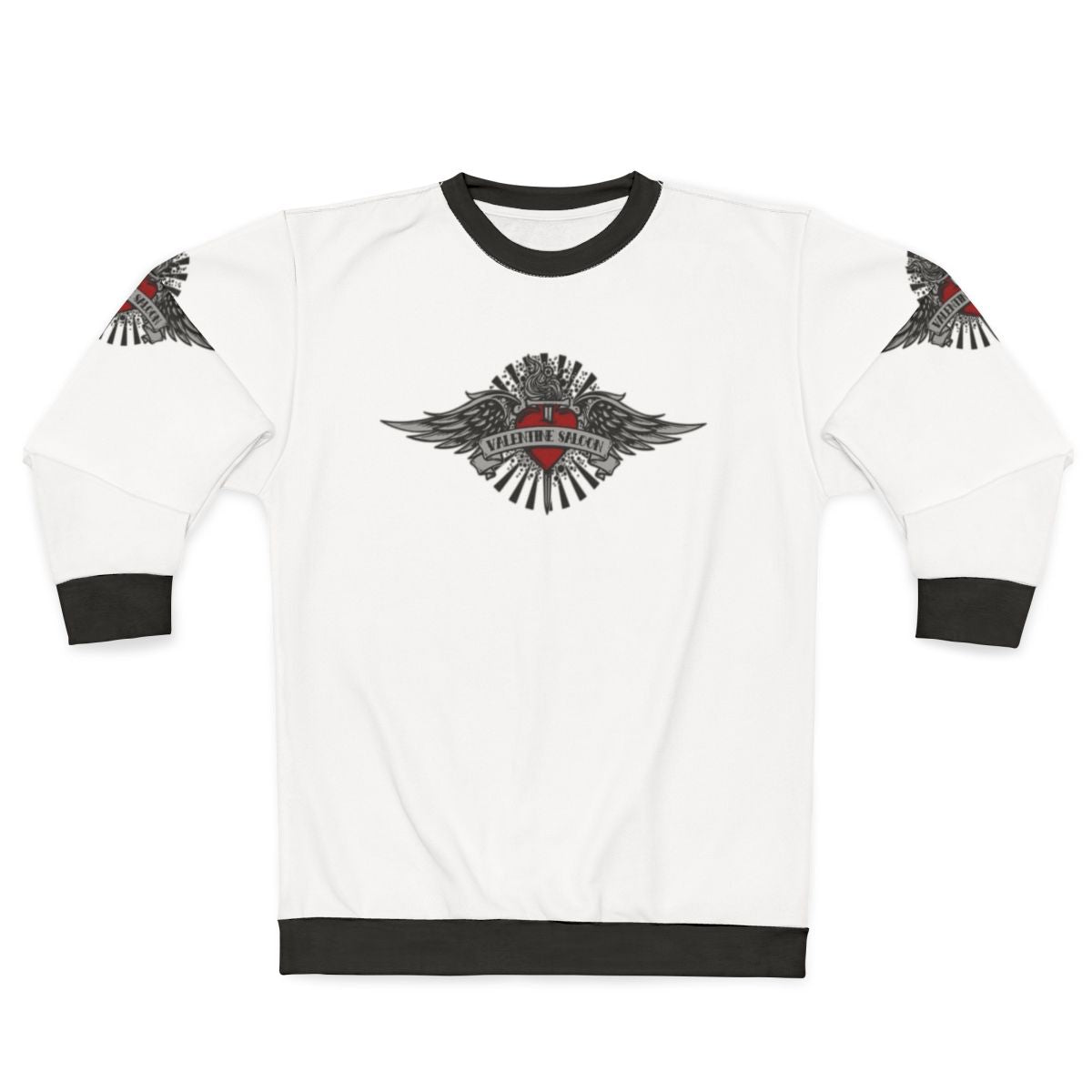 Vintage 90s rock Valentine's Day wings sweatshirt