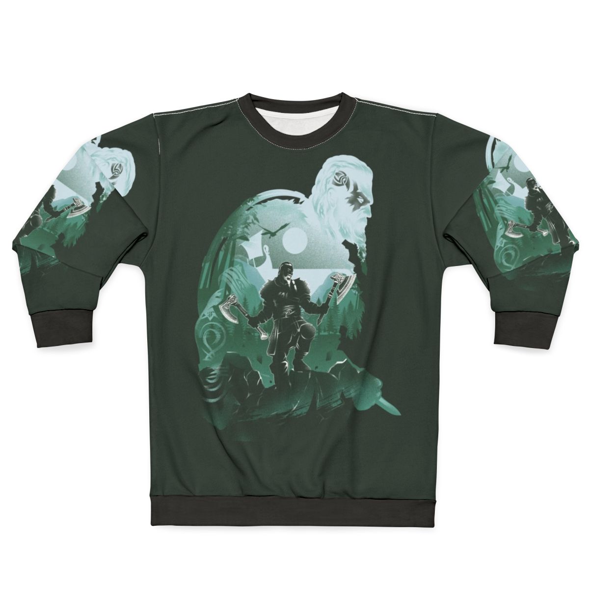 Valhalla Adventure V2 Sweatshirt with Assassin's Creed Valhalla and Norse Mythology Designs