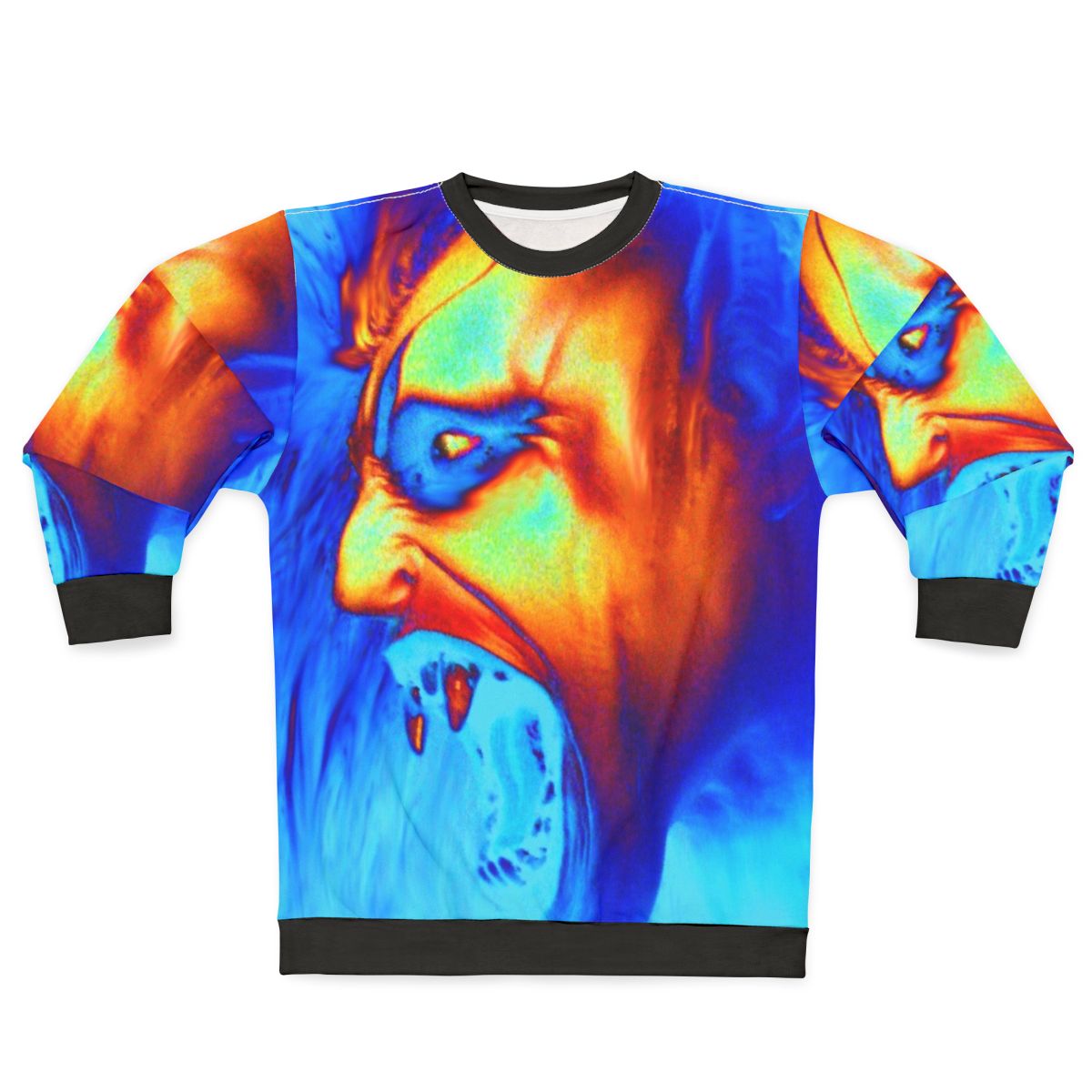 Vampire Sweatshirt with Moody Fantasy Patterns