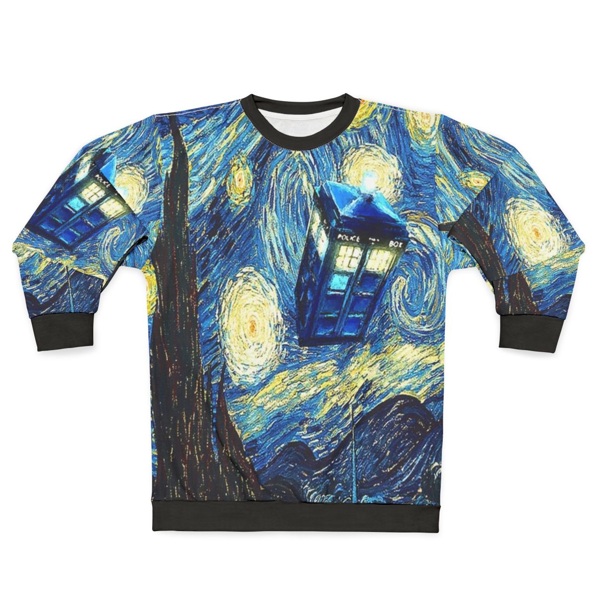 Celestial Van Gogh Sweatshirt with space and night sky design
