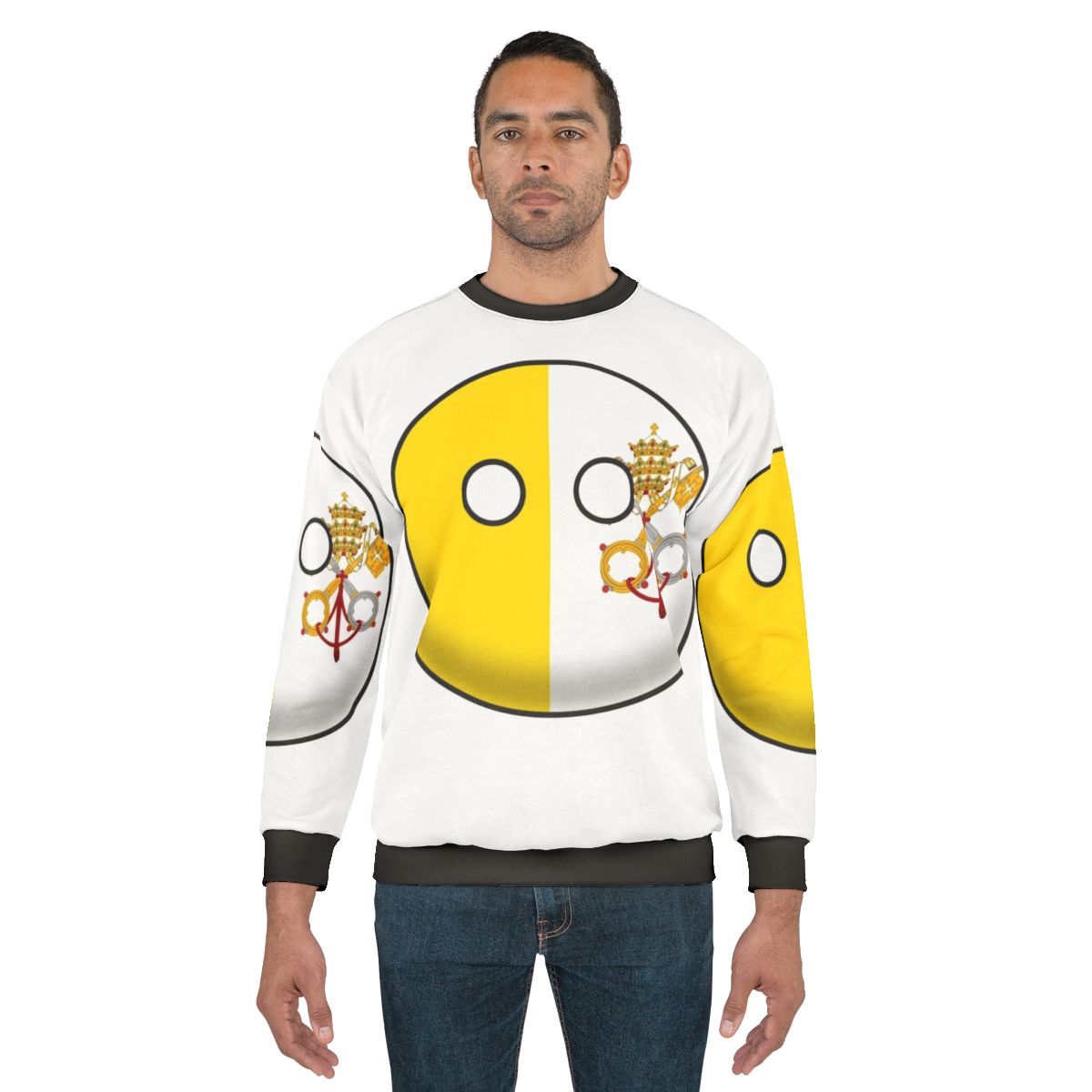 Vatican City Countryball Sweatshirt - Celebrate Your Love for the Holy See