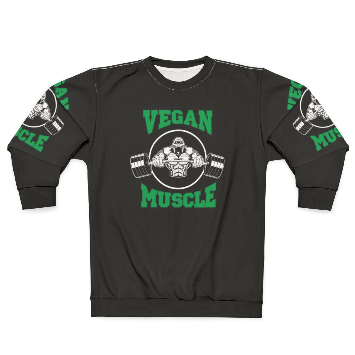 Vegan sweatshirt with plant-based lifestyle design