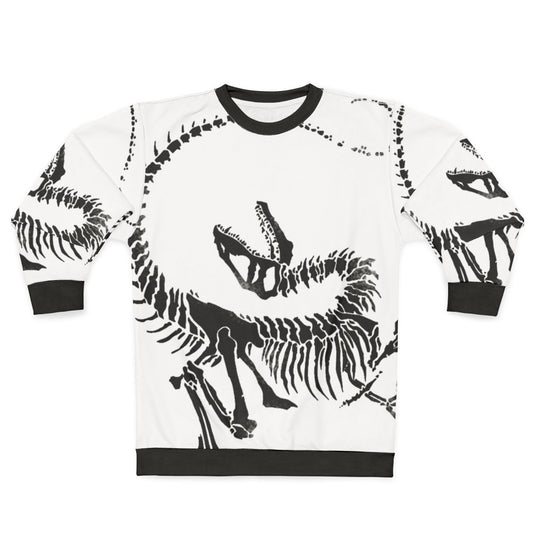 Velociraptor Skeleton Print Sweatshirt