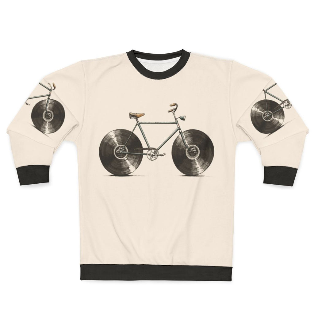 Velophone Sweatshirt featuring music instruments and hipster design