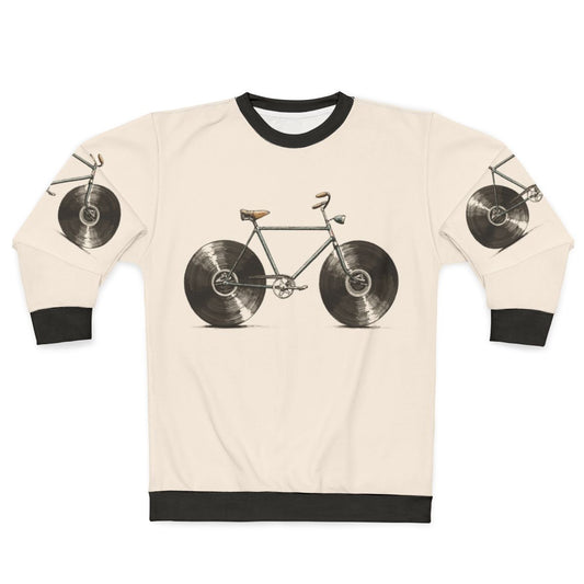 Velophone Sweatshirt featuring music instruments and hipster design