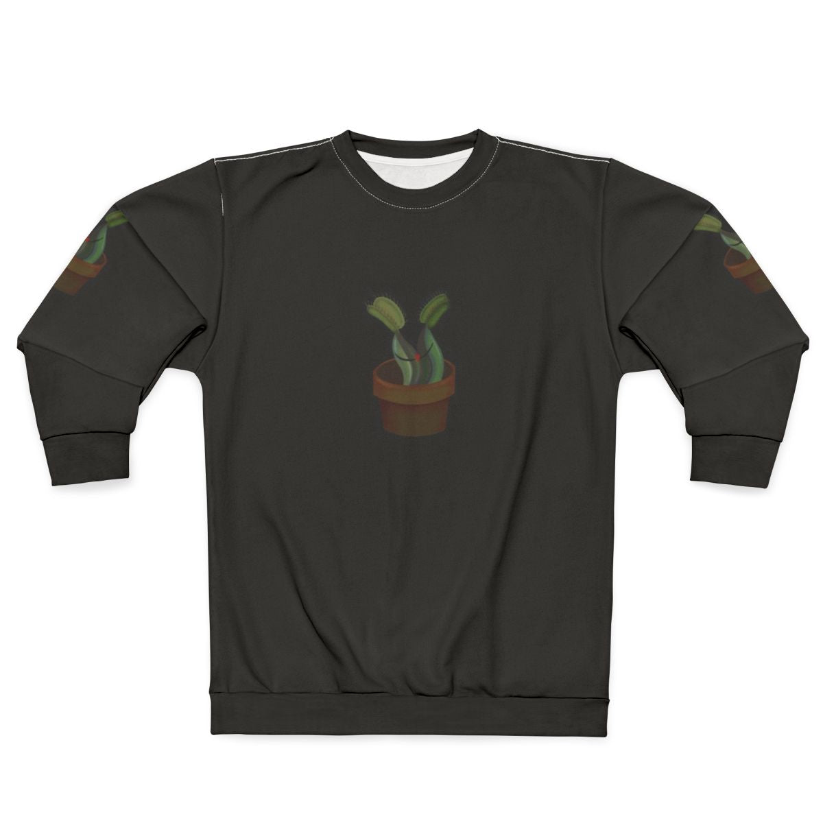Venus Flytrap Sweatshirt with Unique Botanical Design