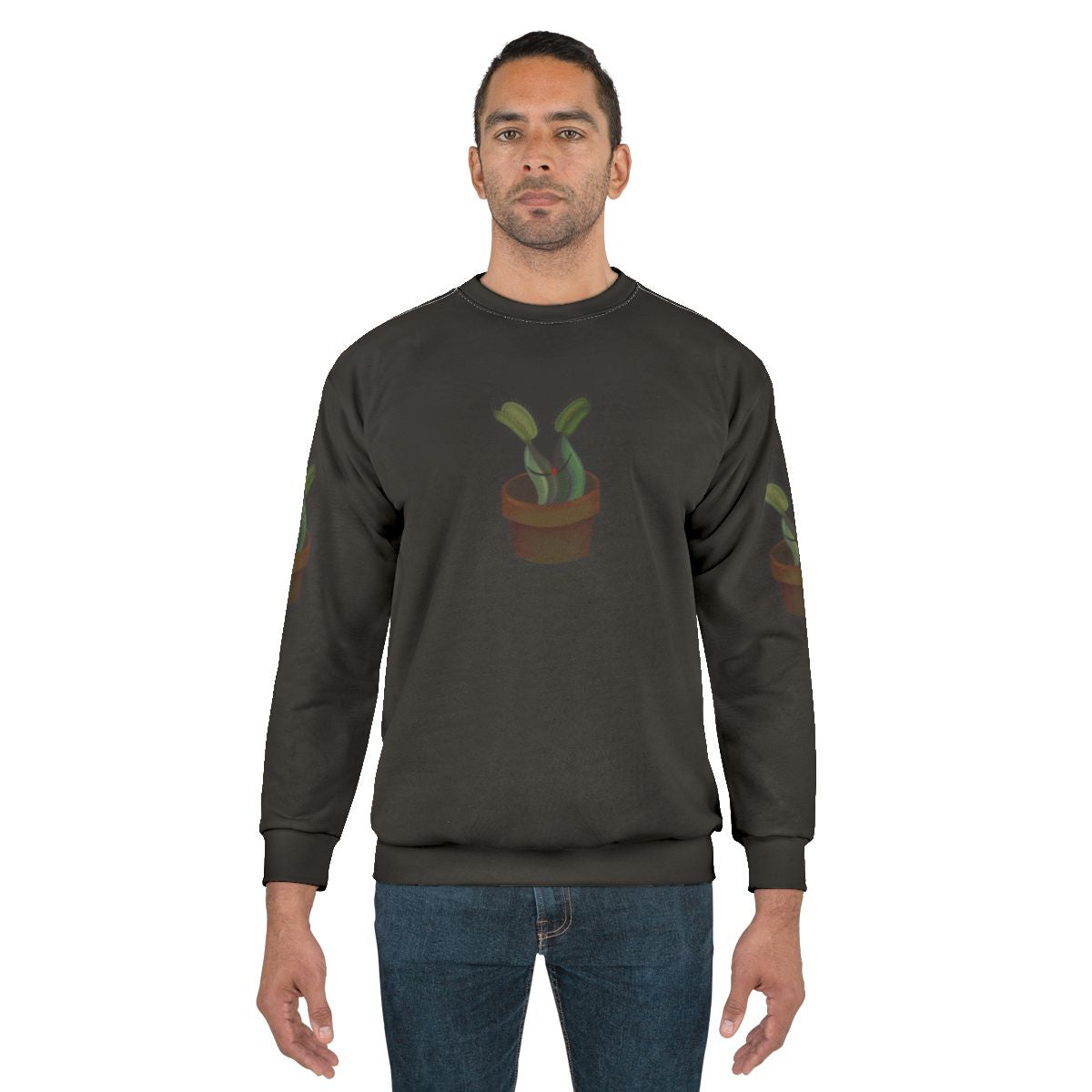 Venus Flytrap Sweatshirt with Unique Botanical Design