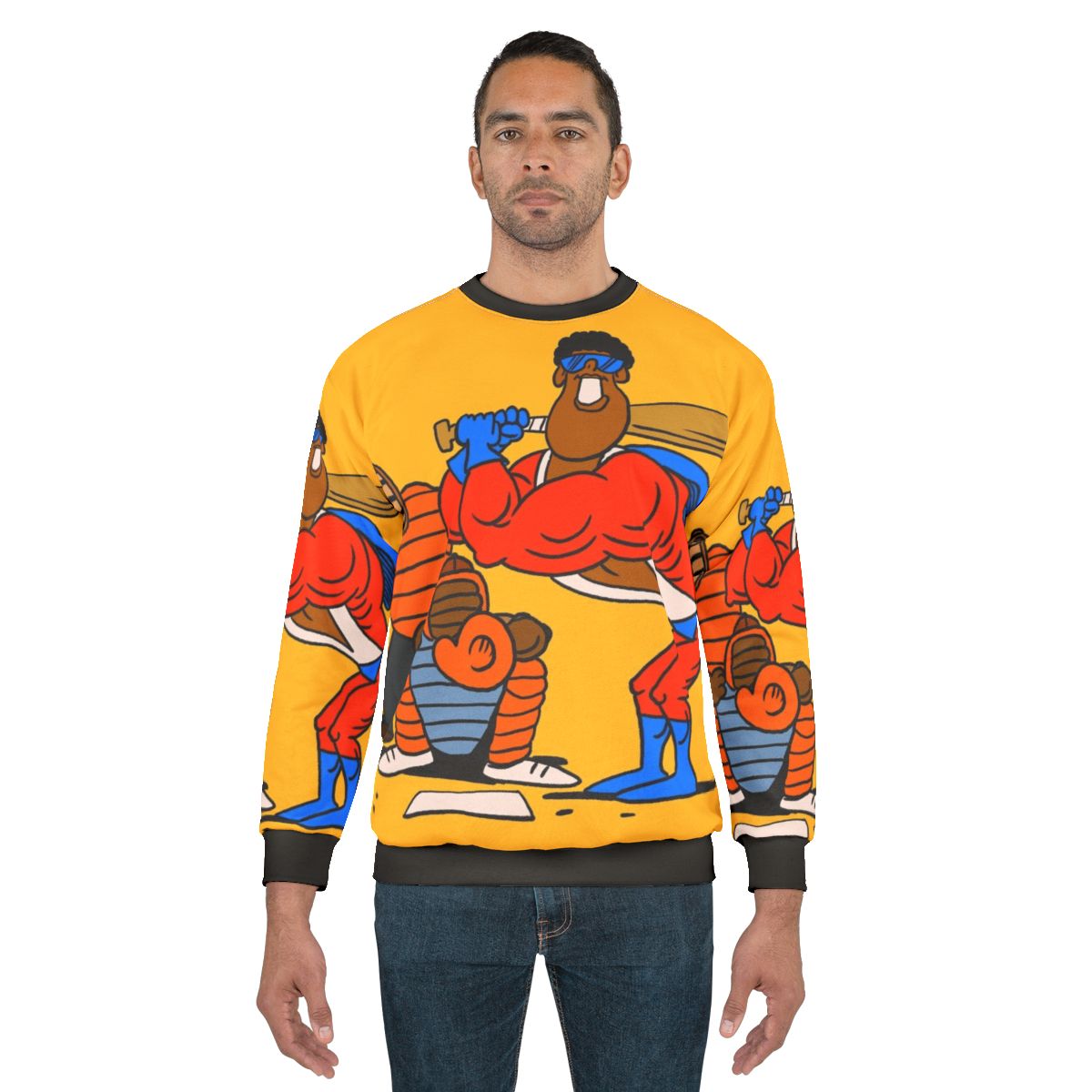 Vintage Verb Baseball Superhero Sweatshirt