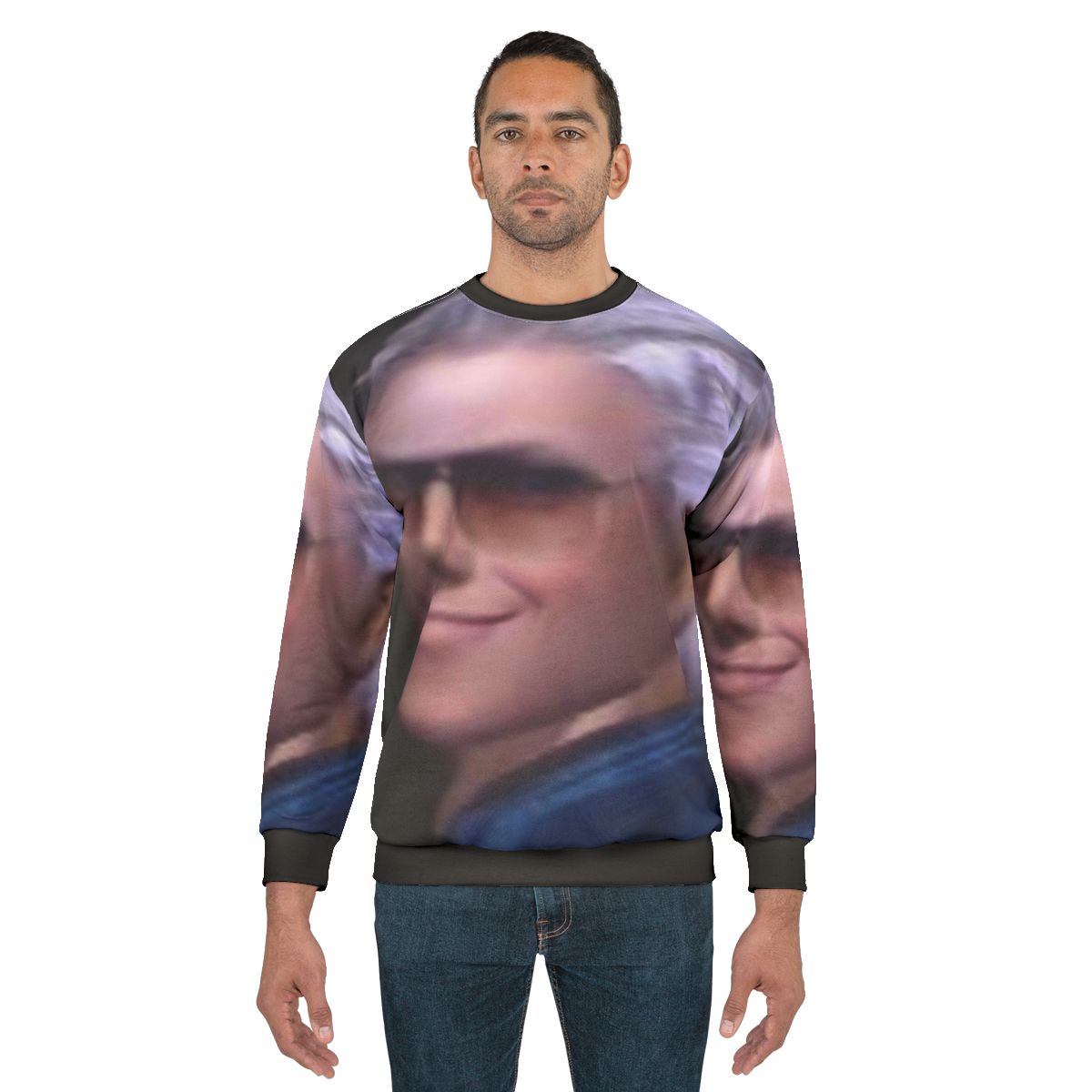 Vergil from the Devil May Cry series on a black sweatshirt