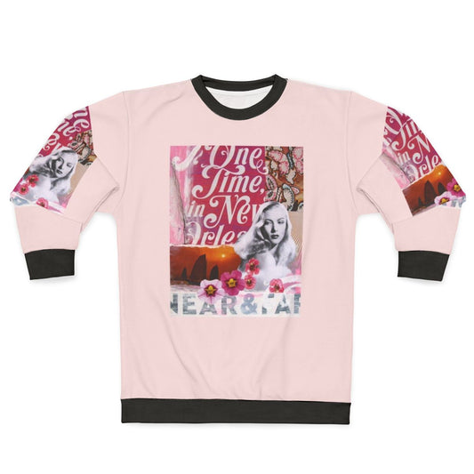 Veronica Lake Collage Sweatshirt featuring vintage paper art of the classic Hollywood actress