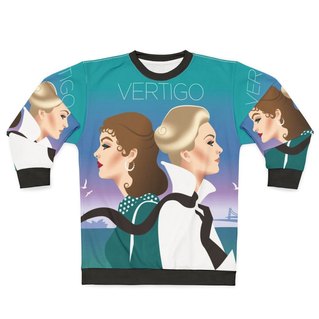 Vertigo Sweatshirt 2 featuring iconic Hitchcock movie imagery