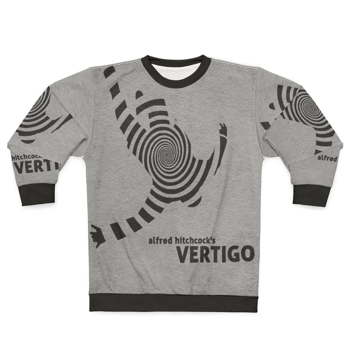 Vertigo Classic Movie Sweatshirt with Alfred Hitchcock and Film Quote
