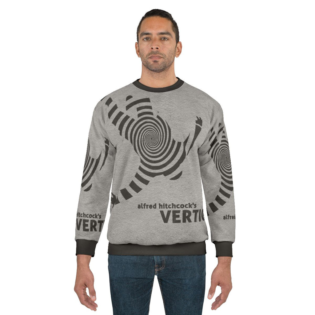 Vertigo Classic Movie Sweatshirt with Alfred Hitchcock and Film Quote
