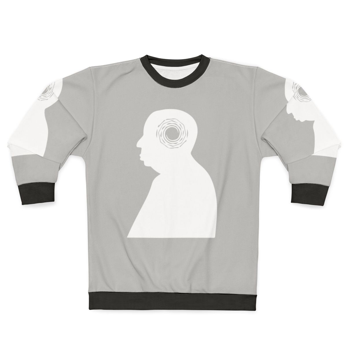 Vertigo movie sweatshirt with Alfred Hitchcock's classic film design