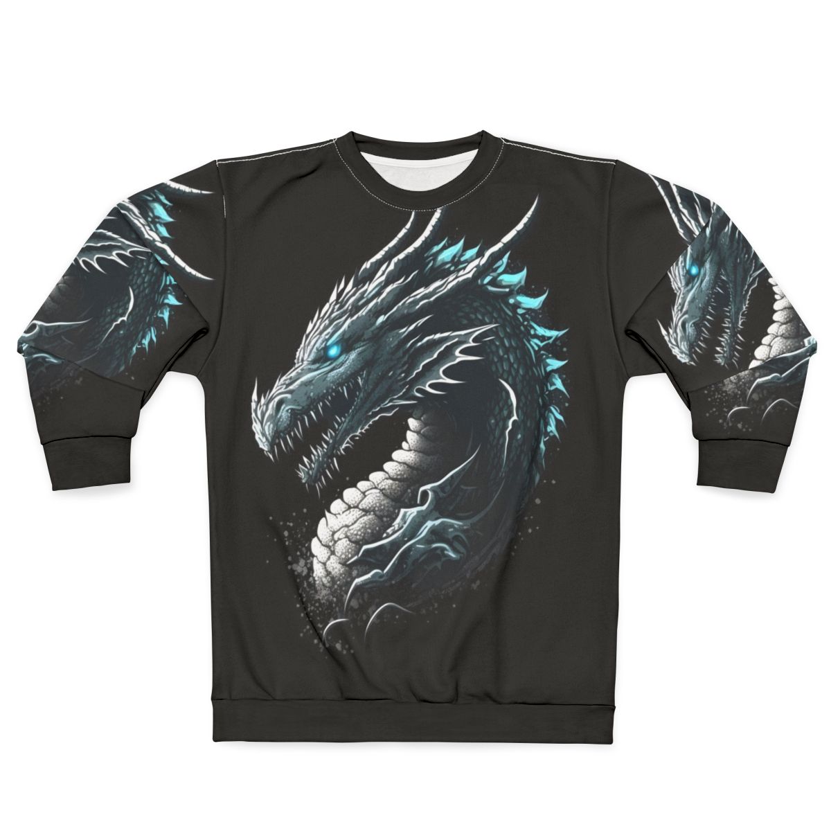 Magical dragon graphic sweatshirt for fantasy and role-playing fans