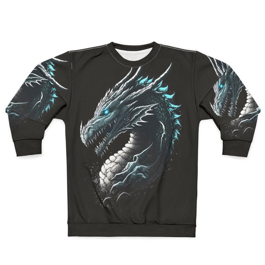 Magical dragon graphic sweatshirt for fantasy and role-playing fans