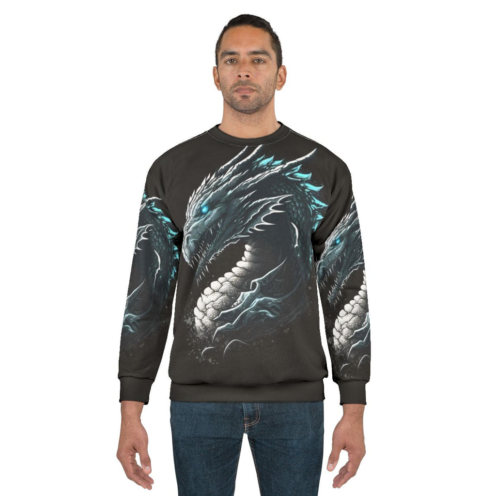 Magical dragon graphic sweatshirt for fantasy and role-playing fans