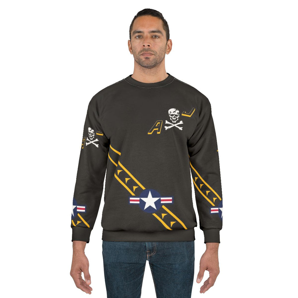 VF84 Jolly Rogers Military Sweatshirt for Pilots and Aviation Enthusiasts