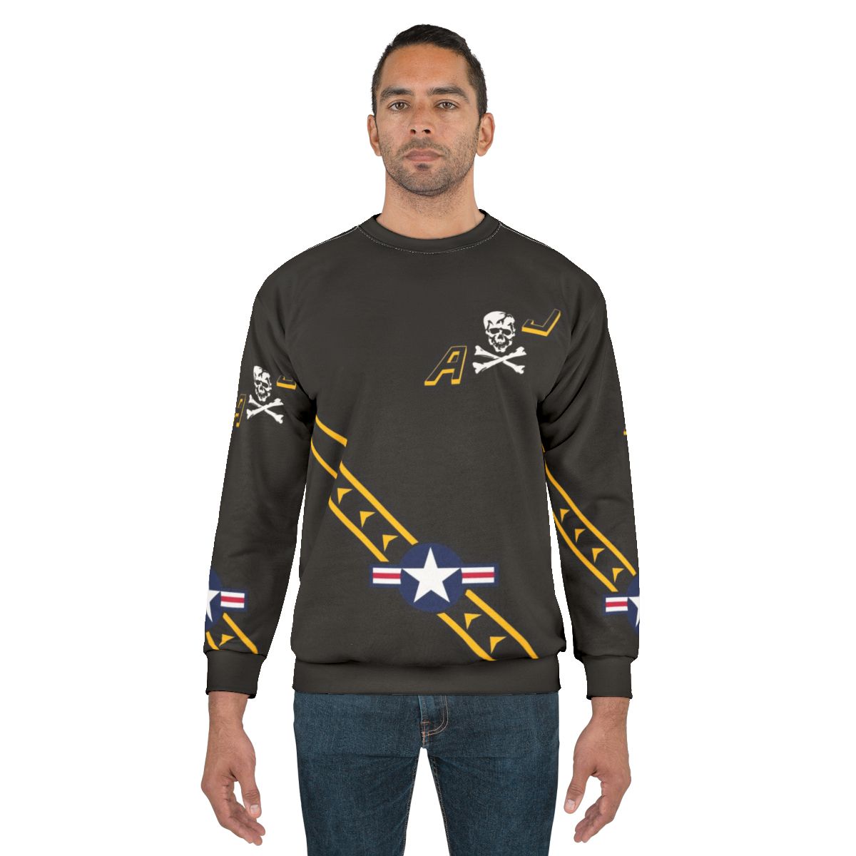 VF84 Jolly Rogers Military Sweatshirt for Pilots and Aviation Enthusiasts
